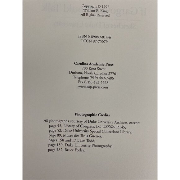 IF GARGOYLES COULD TALK: SKETCHES OF DUKE UNIVERSITY By William E. King - Picture 8 of 12